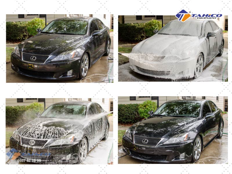 Quy trình rửa xe gồm nhiều bước khác nhau, giúp vệ sinh chi tiết và đem lại vẻ sáng bóng cho xe