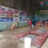 Bàn nâng âm nền cầu nâng rửa xe 1 trụ