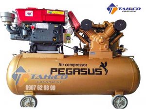 Máy nén khí chạy bằng dầu Diesel 10HP 2 cấp TM-V-1.05/12.5-330L