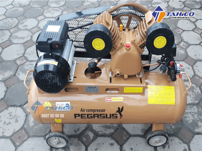 Máy nén khí dây đai Pegasus 2 cấp 3HP TM-V-0.25/12.5-180L được sản xuất trên dây chuyền hiện đại, kiểm tra chất lượng kỹ càng, đáp ứng được nhu cầu khách hàng