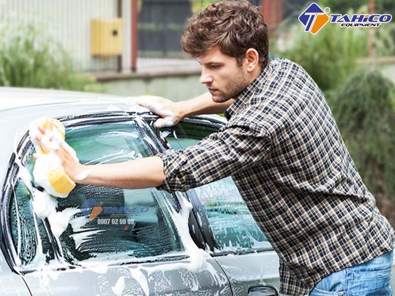 John was washing the car. Car Wash man. Car Washer man. Man washing his car. Auto Wash man.