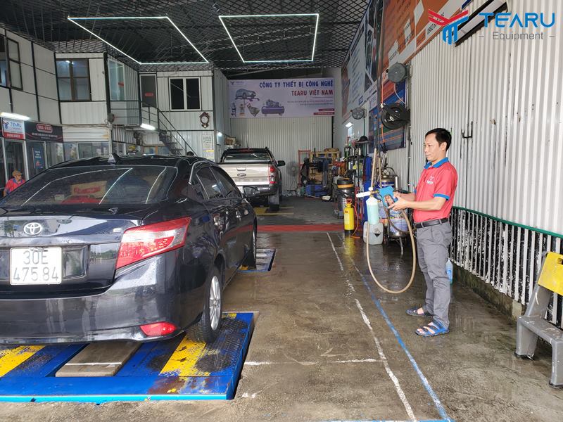 Mô hình rửa xe kết hợp cà phê Bình Dương  Định Châu