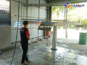Lắp đặt tiệm rửa xe công trình anh Khánh tại Đông Hà - Quảng Trị
