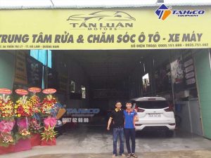 Lắp đặt tiệm rửa xe cho a Luận tại Hà Lam - Quảng Nam