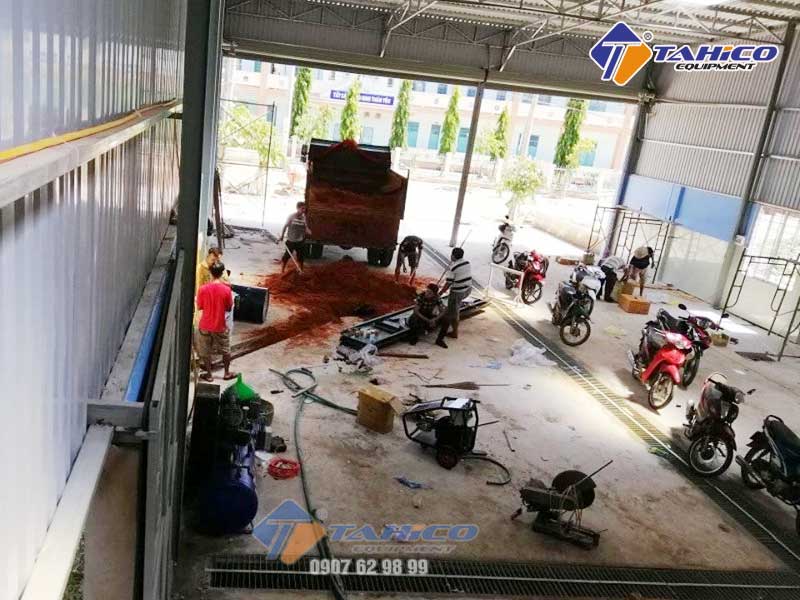 Quang cảnh tiệm rửa xe