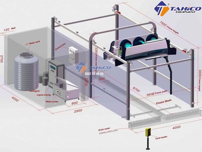 Máy rửa xe ô tô tự động Leisuwash 