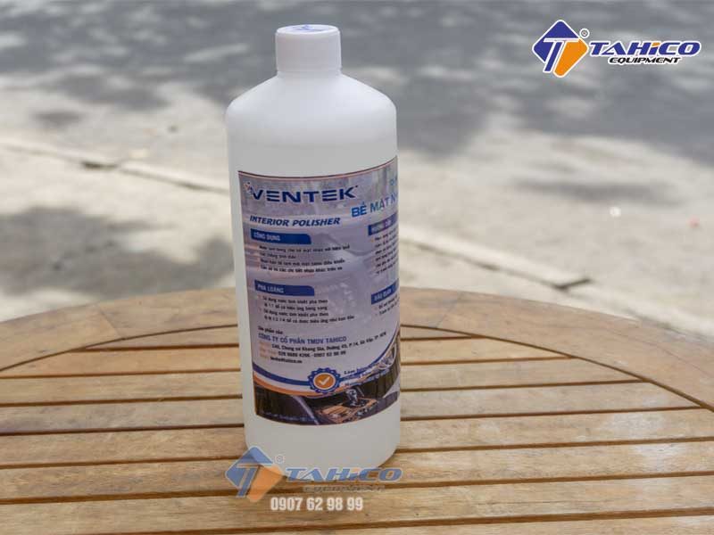 Dung dịch dưỡng bóng bề mặt nhựa Taplo xe ô tô Ventek 1 lít