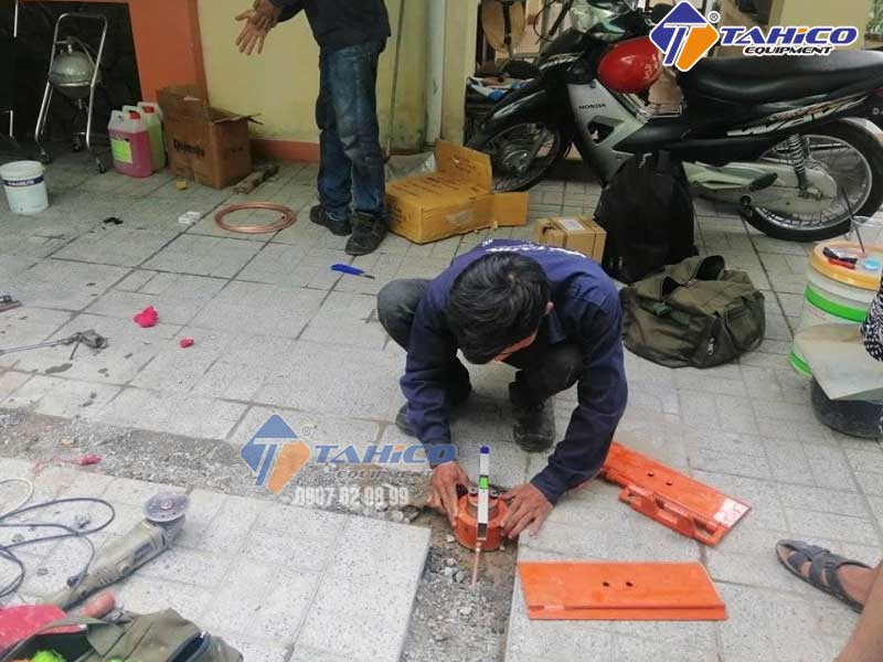 Tearu lắp đặt ben nâng xe máy ở Biên Hòa- Đồng Nai
