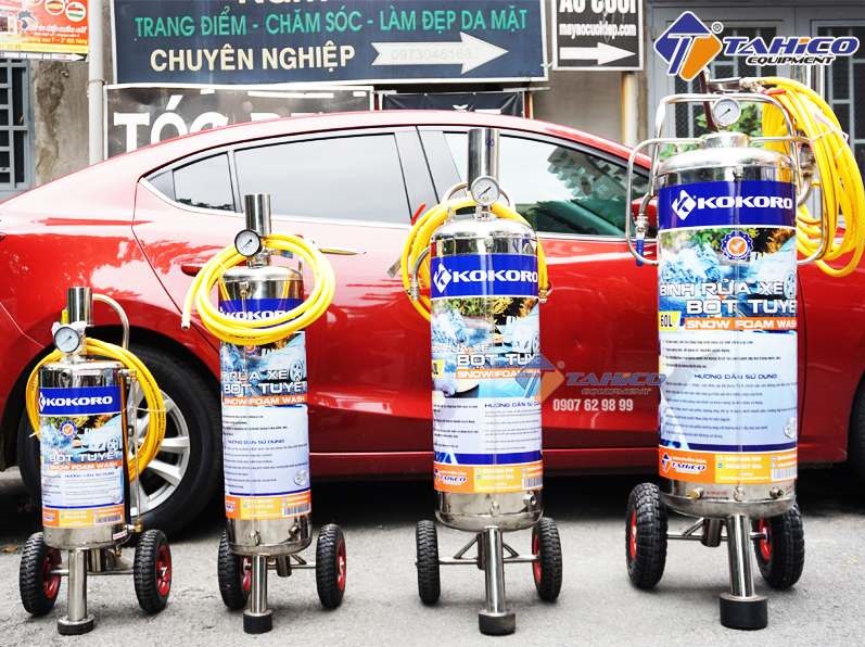 Bình bọt tuyết cần thiết cho các tiệm rửa xe