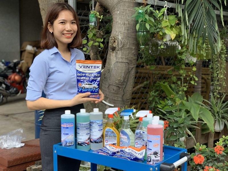 Bột rửa xe không chạm Ventek