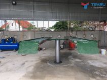 Cầu nâng 1 trụ rửa xe ô tô Việt Nam lắp nổi