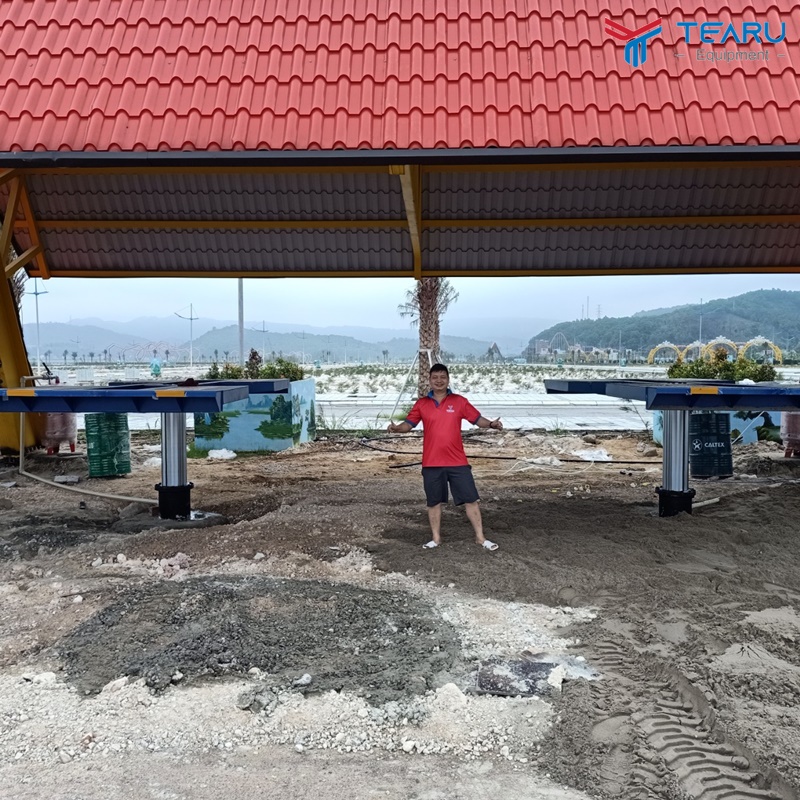 Lắp đặt tiệm rửa xe 2 cầu nâng TAGORE cho Tập Đoàn Phương Đông - Quảng Ninh