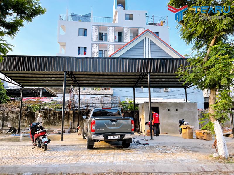 Hoàn thiện tiệm rửa xe cho anh Nam ở Sơn Trà - Đà Nẵng