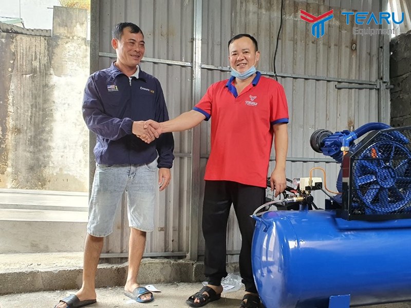 Hoàn thiện lắp đặt và bàn giao tiệm rửa xe cho anh Dũng ở Phú Xuyên - Hà Nội
