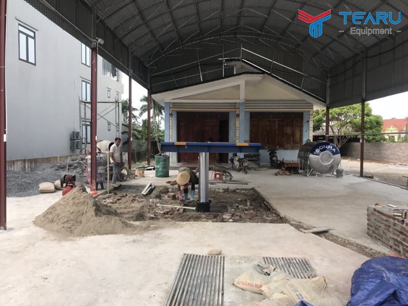 Lắp đặt & bàn giao tiệm rửa xe cho anh Oánh ở Quảng Hà, Quảng Ninh