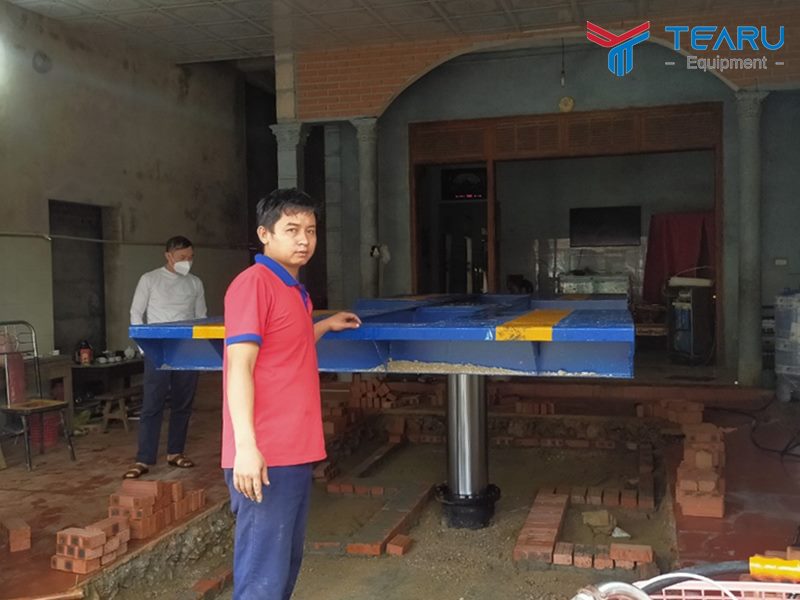 Hoàn thành lắp đặt tiệm rửa xe cho anh Hà ở Bá Thước, Thanh Hóa