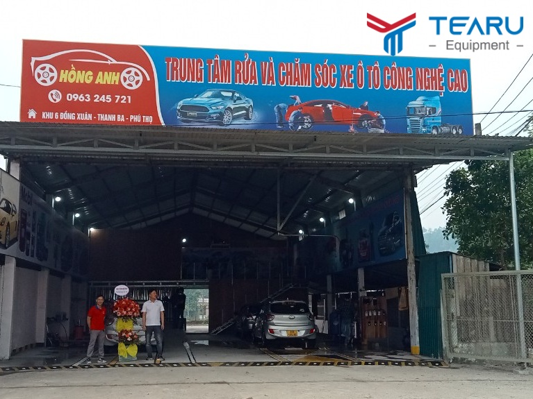 Hoàn thiện và khai trương trung tâm chăm sóc xe cho anh Thạch ở Thanh Ba, Phú Thọ