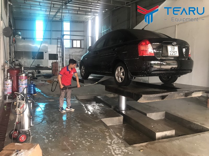 Hoàn thiện garage ô tô cho anh Tuấn ở Phú Thọ