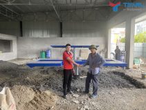 Lắp đặt cầu nâng 1 trụ cho chú Vĩnh ở Trần Phú - Hạ Long - Quảng Ninh