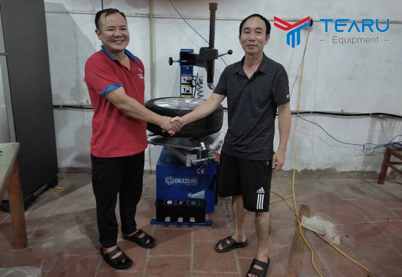 Lắp đặt tiệm rửa xe cho chú Quảng tại Quế Võ, Bắc Ninh
