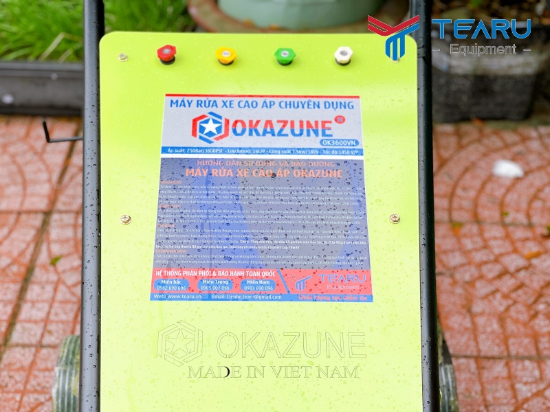 Thông số chi tiết máy rửa xe Okazune Ok3600vn