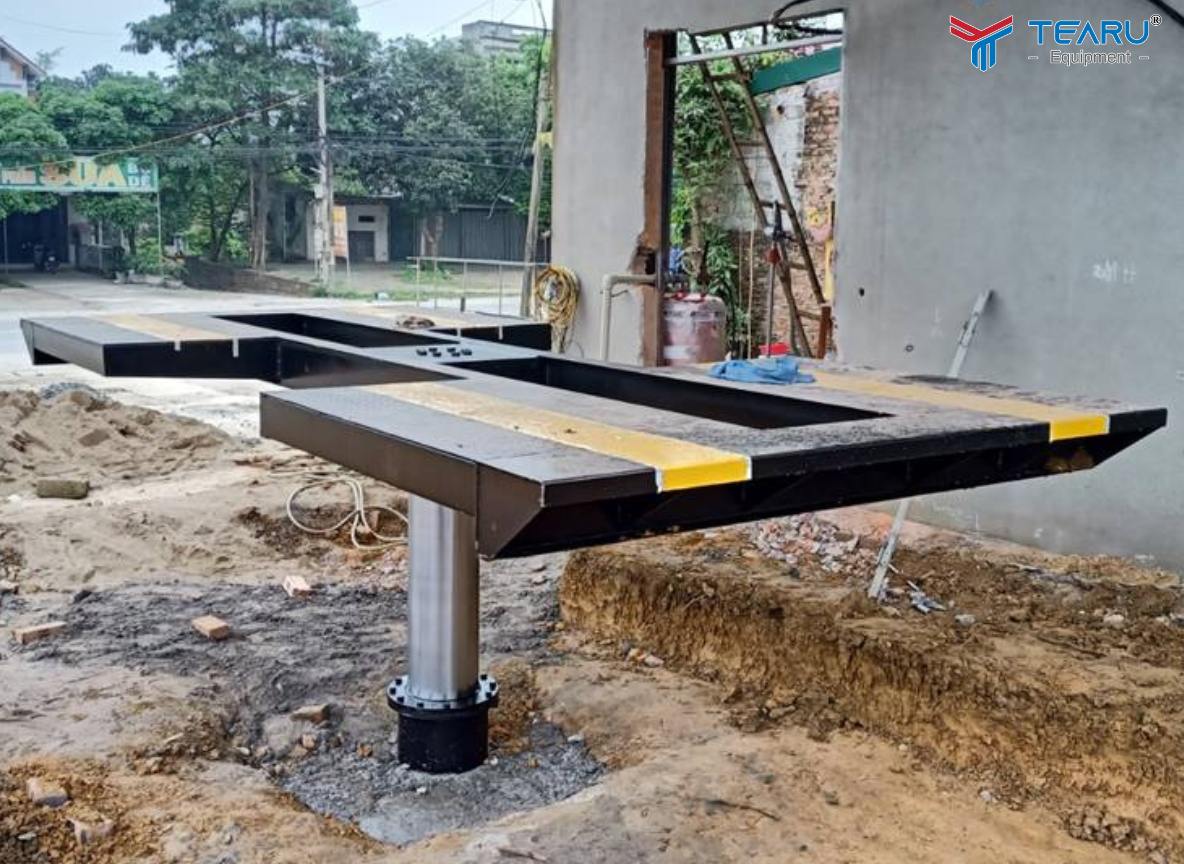 Bí Quyết Lựa Chọn Và Lắp Đặt Cầu Nâng 1 Trụ Tại Hà Nội Hiệu Quả, Tiết Kiệm 2 Lưu ý khi lắp đặt cầu nâng 1 trụ - Đào hố móng đúng kỹ thuật