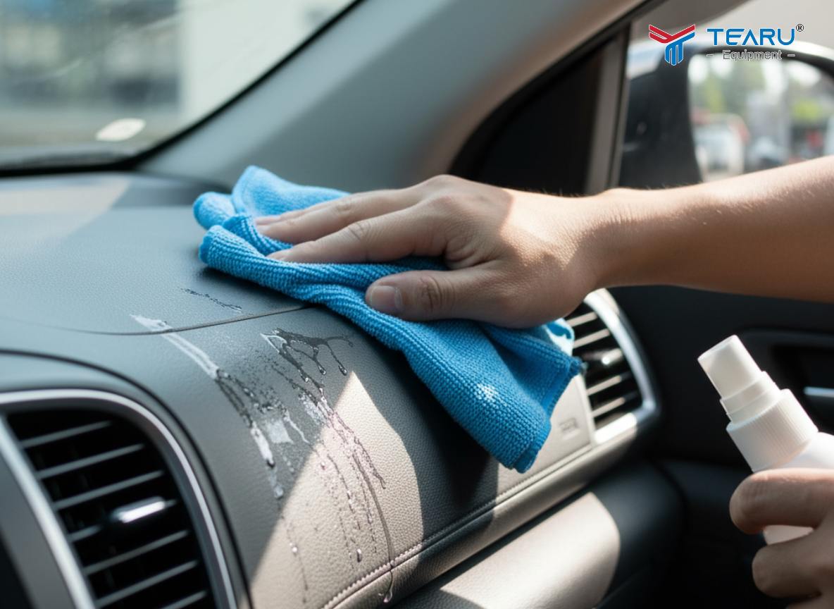 10 Mẹo Chăm Sóc Xe Ô Tô Tại Nhà Giúp Xe Luôn Như Mới 2 Vệ sinh bằng dung dịch chuyên dụng giúp làm bóng và bảo vệ nhựa Taplo