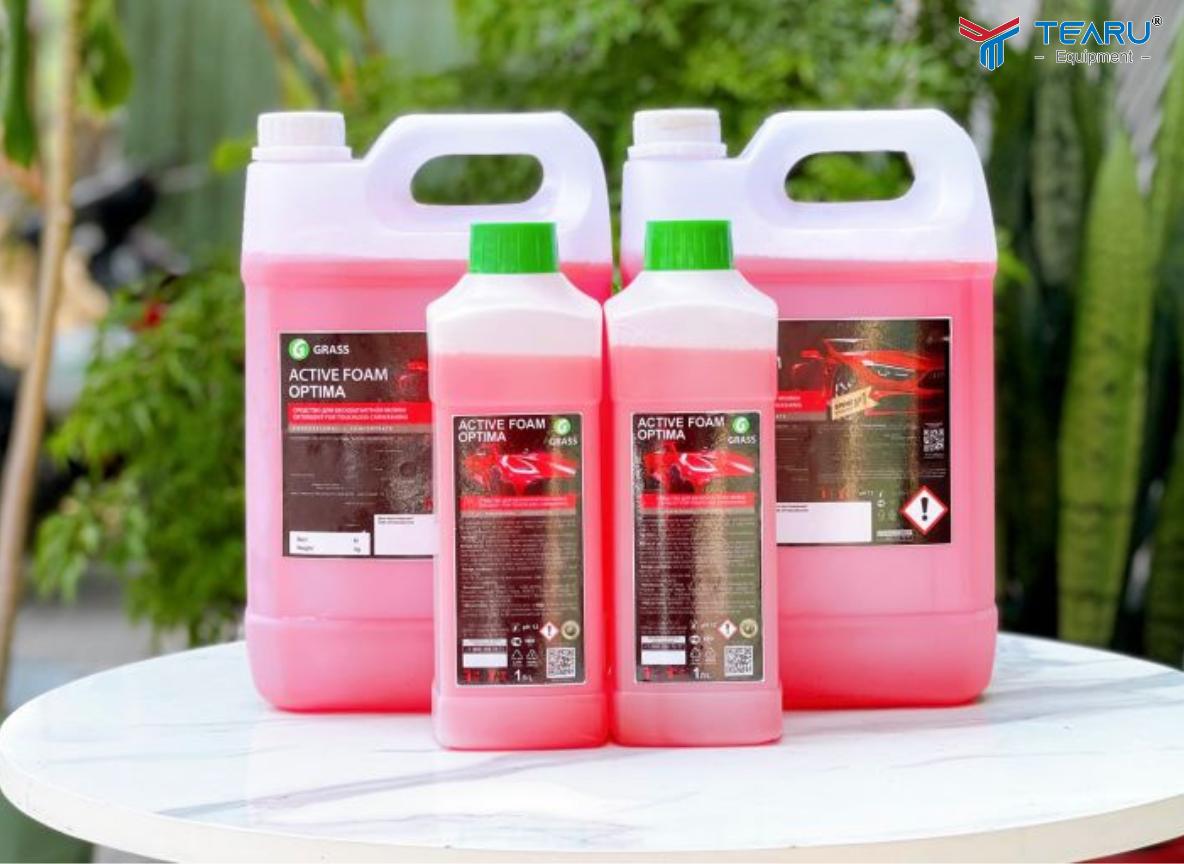 Dung Dịch Rửa Xe Không Chạm Giá Rẻ Tại Đà Nẵng – Lựa Chọn Tiết Kiệm Cho Chủ Gara Mới 3 Dung dịch rửa xe không chạm GRASS Active Foam OPTIMA được các anh em gara ưa chuộng