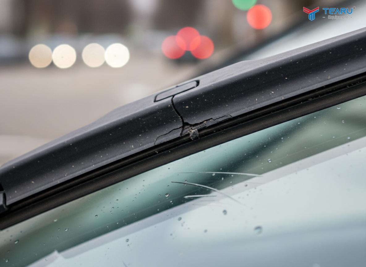 Lưỡi gạt nước mòn hoặc hỏng là nguyên nhân làm xước kính lái