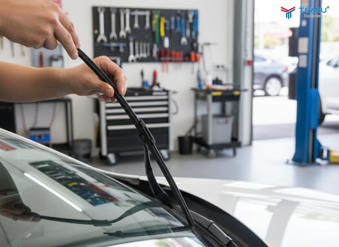 Thay cần gạt nước mới để khắc phục