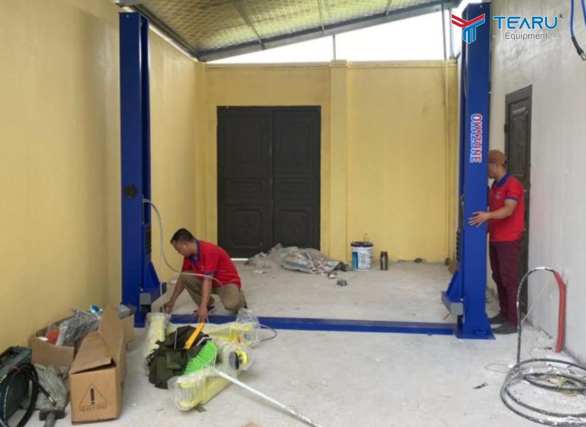 Cầu Nâng 2 Trụ Tại Đà Nẵng – Thiết Bị Không Thể Thiếu Cho Gara Ô Tô Hiện Đại 5 Công ty Tearu là công ty cung cấp, thi công lắp đặt cầu nâng 2 trụ tại Đà Nẵng