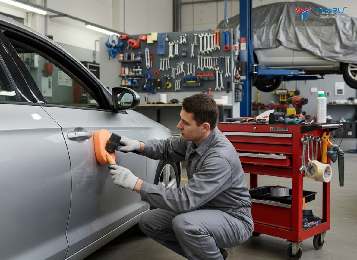 Nếu như các vết móp bị nặng thì cần đem đến gara chuyên nghiệp để xử lý