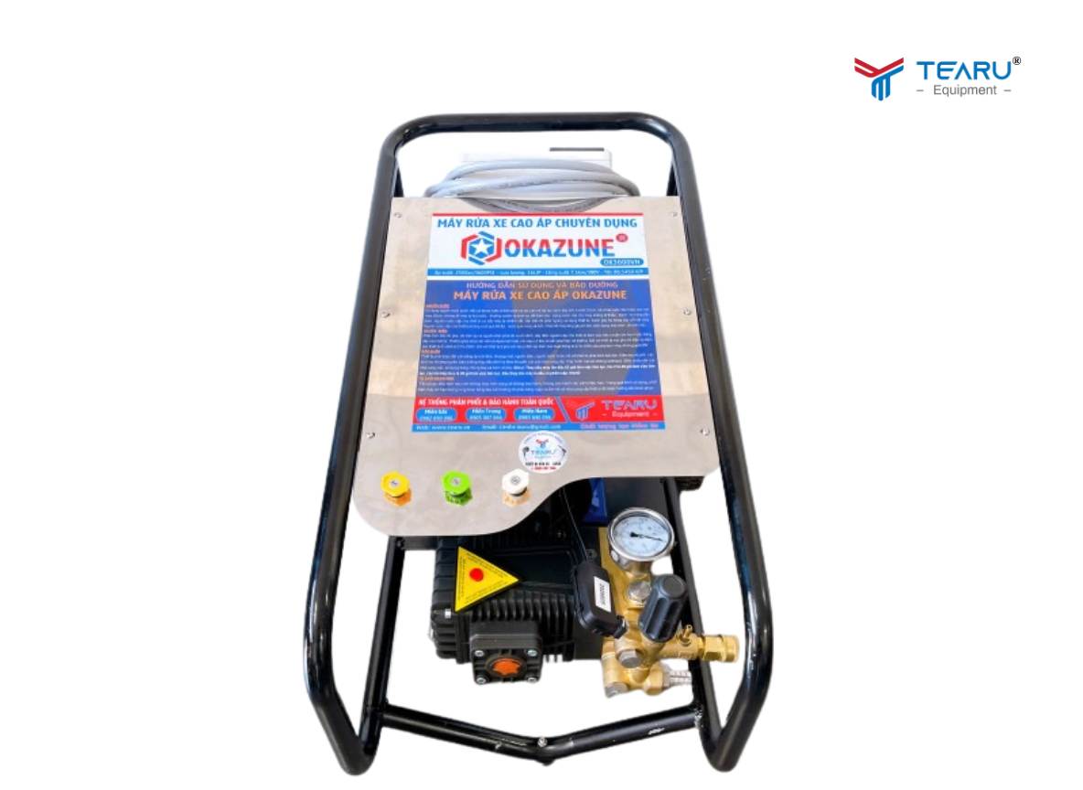 Địa Chỉ Bán Máy Rửa Xe Cao Áp tại Hà Nội Uy Tín Số 1 9 Máy rửa xe cao áp 7.5kw Okazune OK3600VN (Siêu Áp Lực)