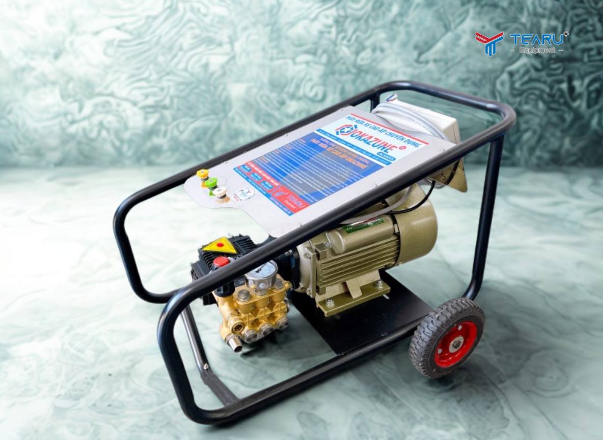 Địa Chỉ Bán Máy Rửa Xe Cao Áp tại Hà Nội Uy Tín Số 1 7 Máy rửa xe cao áp 3.7kw Okazune OK2610VN
