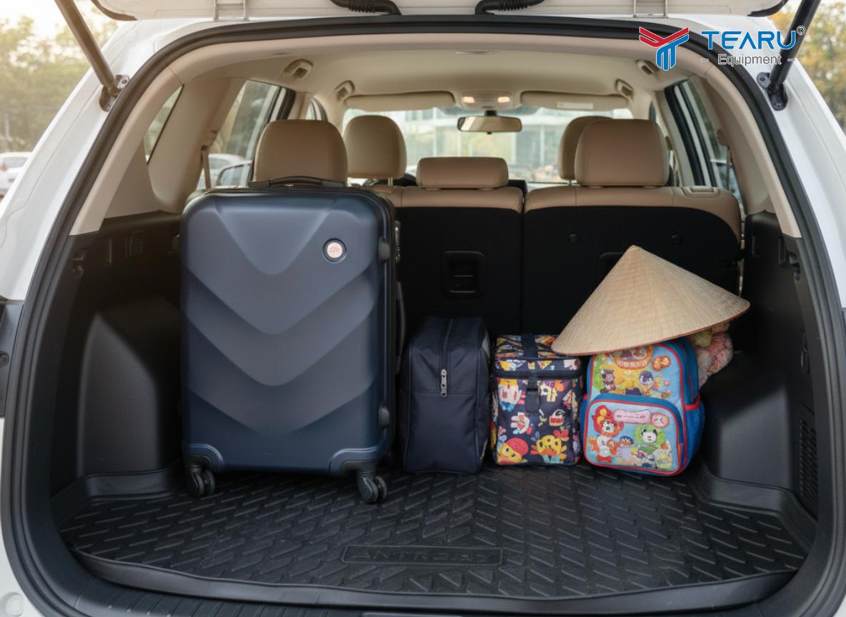 Lót cốp sau Dễ vệ sinh khi chở đồ bẩn