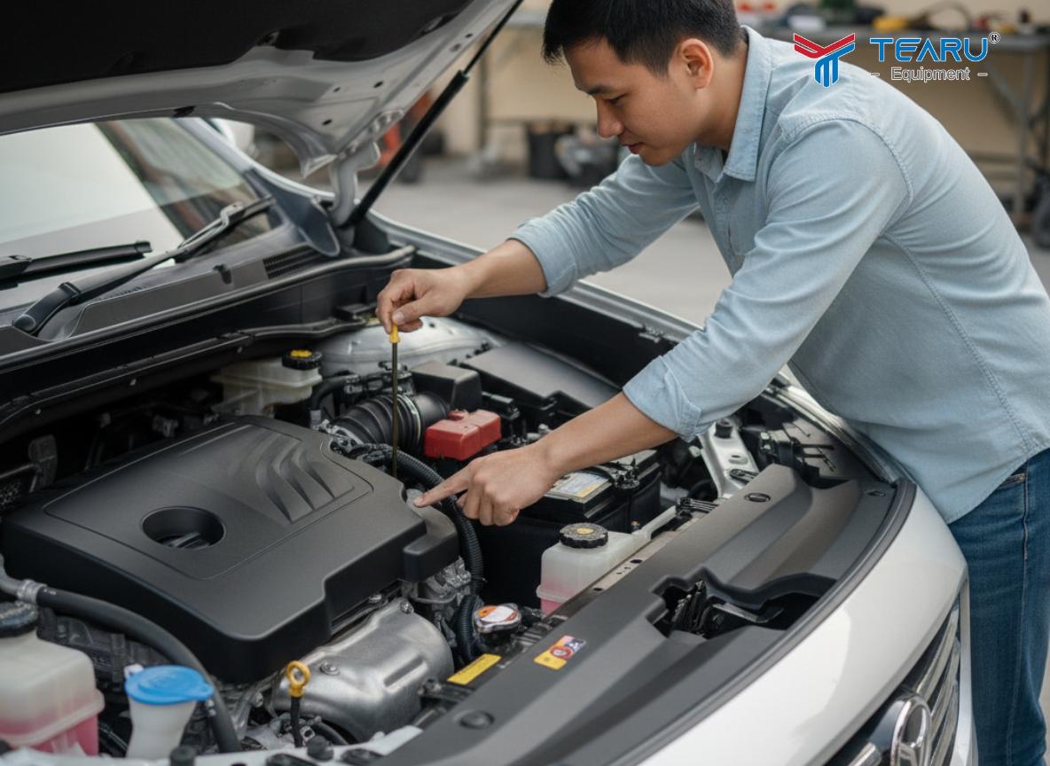 Kiểm tra ắc quy và hệ thống máy trước chuyến đi xa