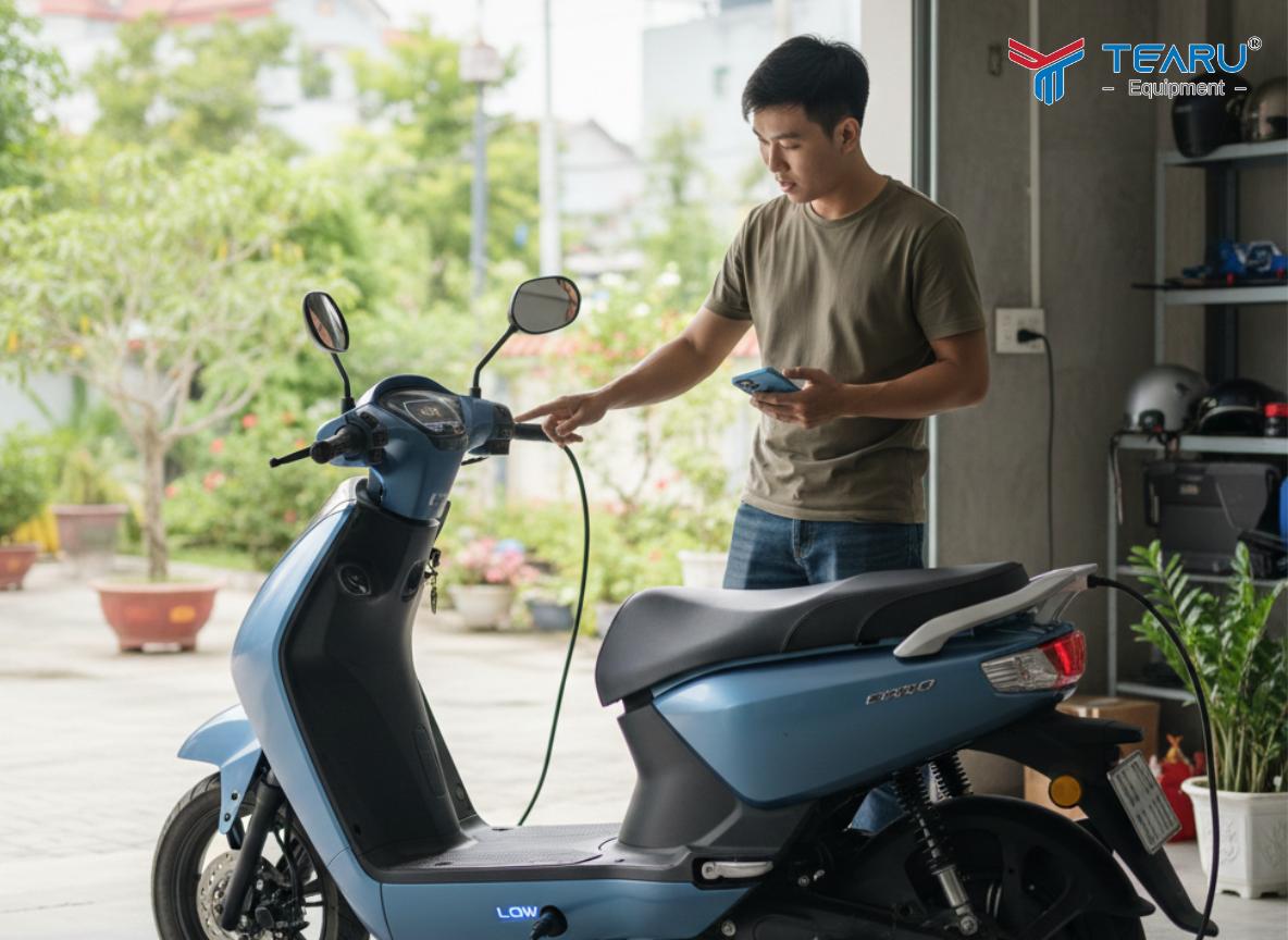 Thời gian sạc lâu hơn bình thường là Dấu hiệu nhận biết xe điện của bạn bị chai pin 