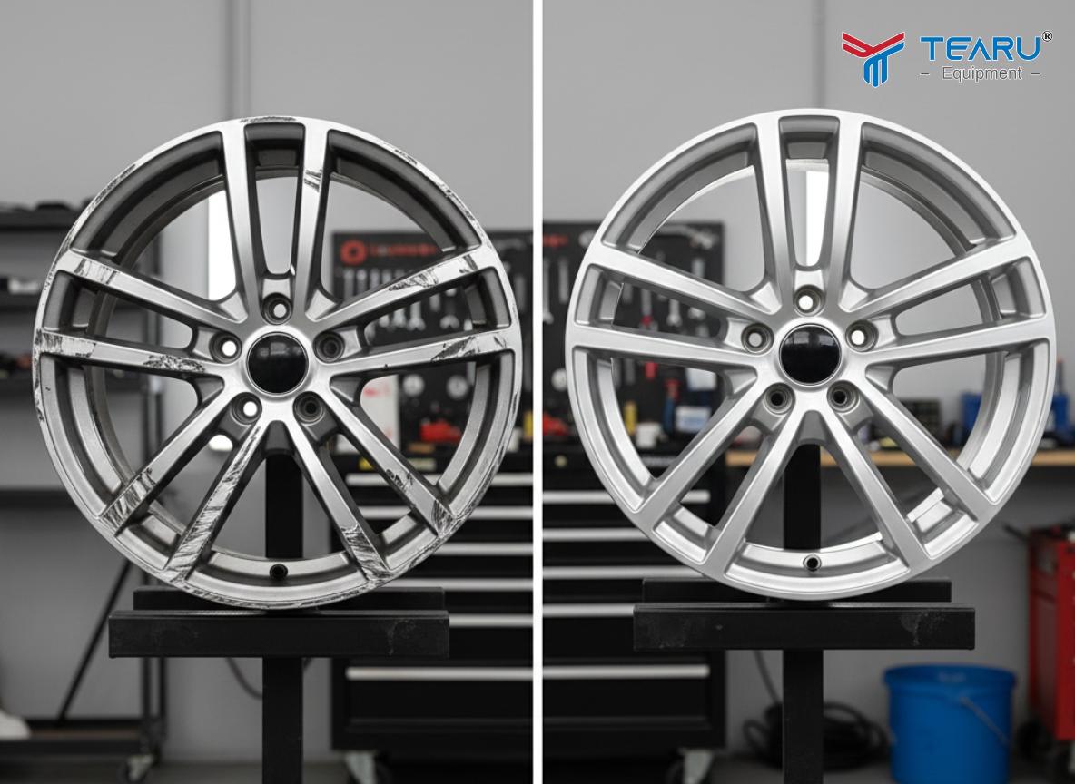 Nếu như vết xước sâu thì nên cần tiện lại mâm. 