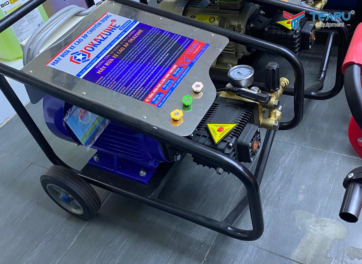 Chọn máy rửa xe cao áp có công suất phù hợp với tiệm khi chọn mua 