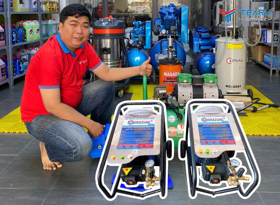 Công ty Tearu là đơn vị cung cấp thiết bị rửa xe trên toàn quốc