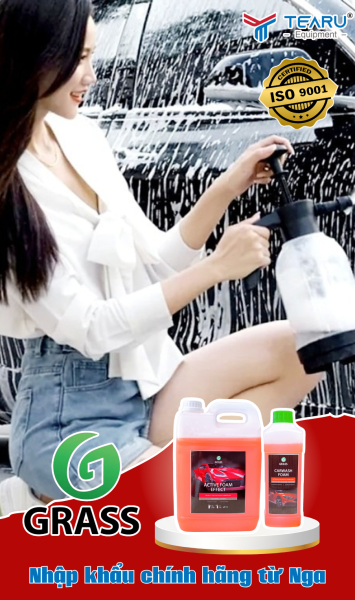 Dung dich rua Cham soc xe Grass