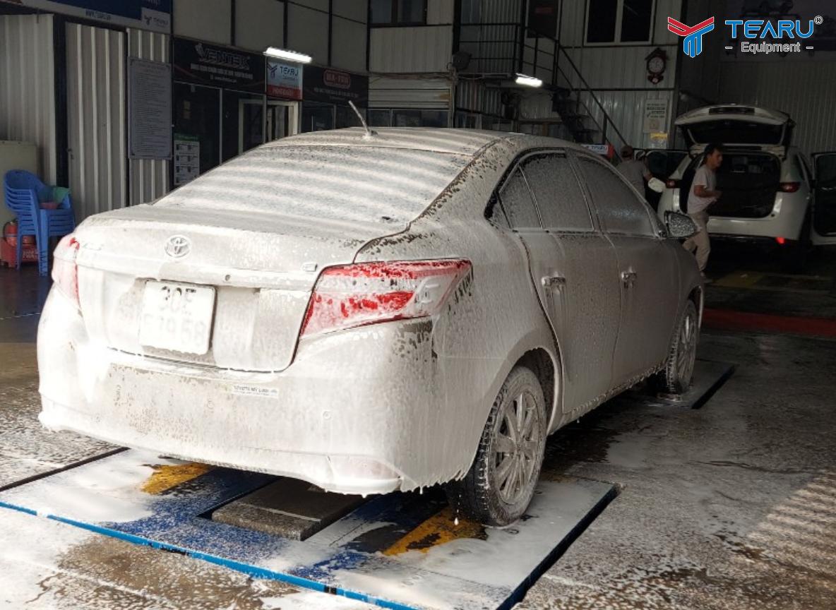 Pha nước rửa xe không chạm đúng tỷ lệ của nhà sản xuất