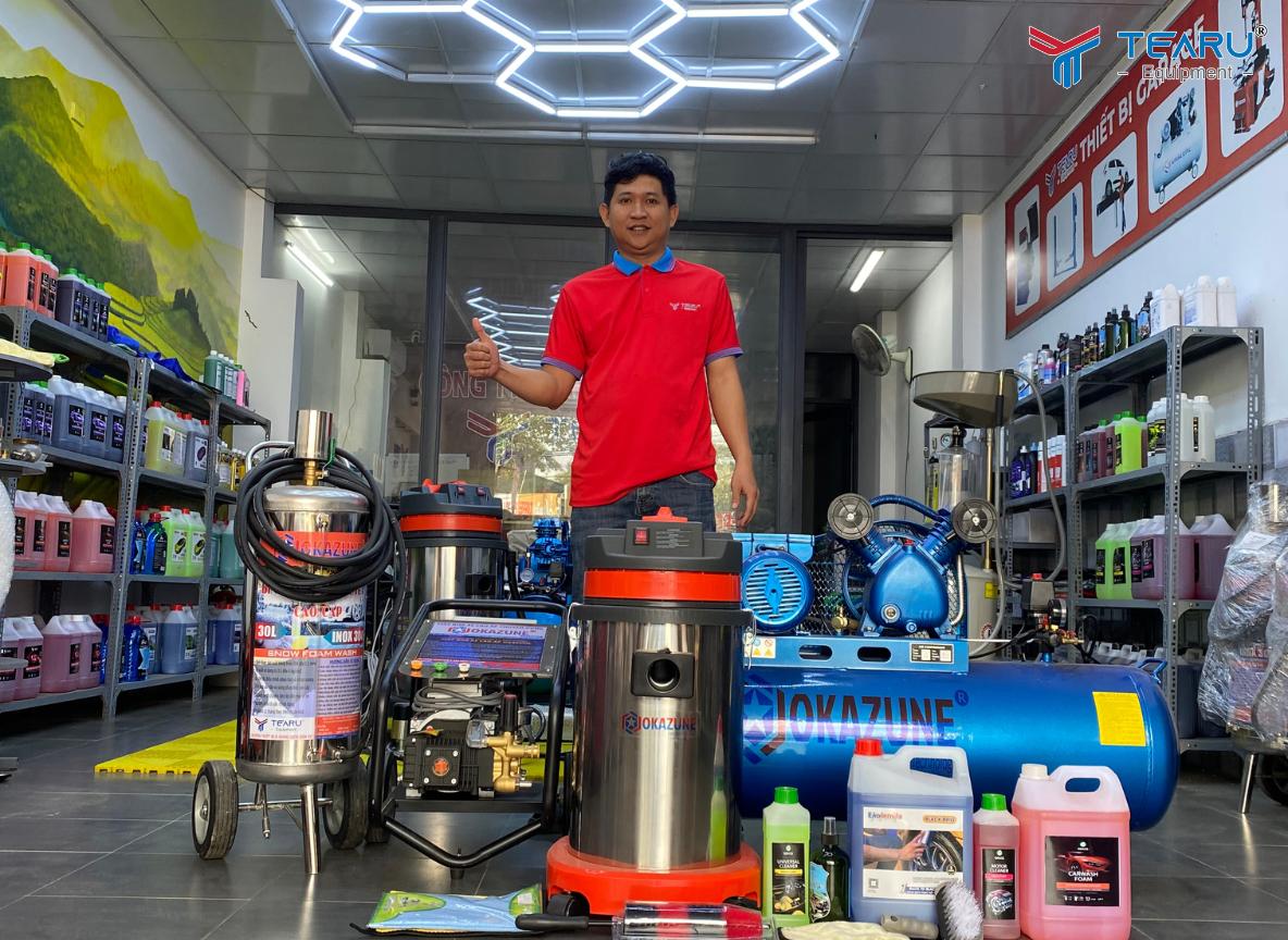 Khi mua máy hút bụi tại công ty Tearu bạn sẽ được tư vấn máy phù hợp với mô hình tiệm, sản phẩm chính hãng, nguồn gốc rõ ràng