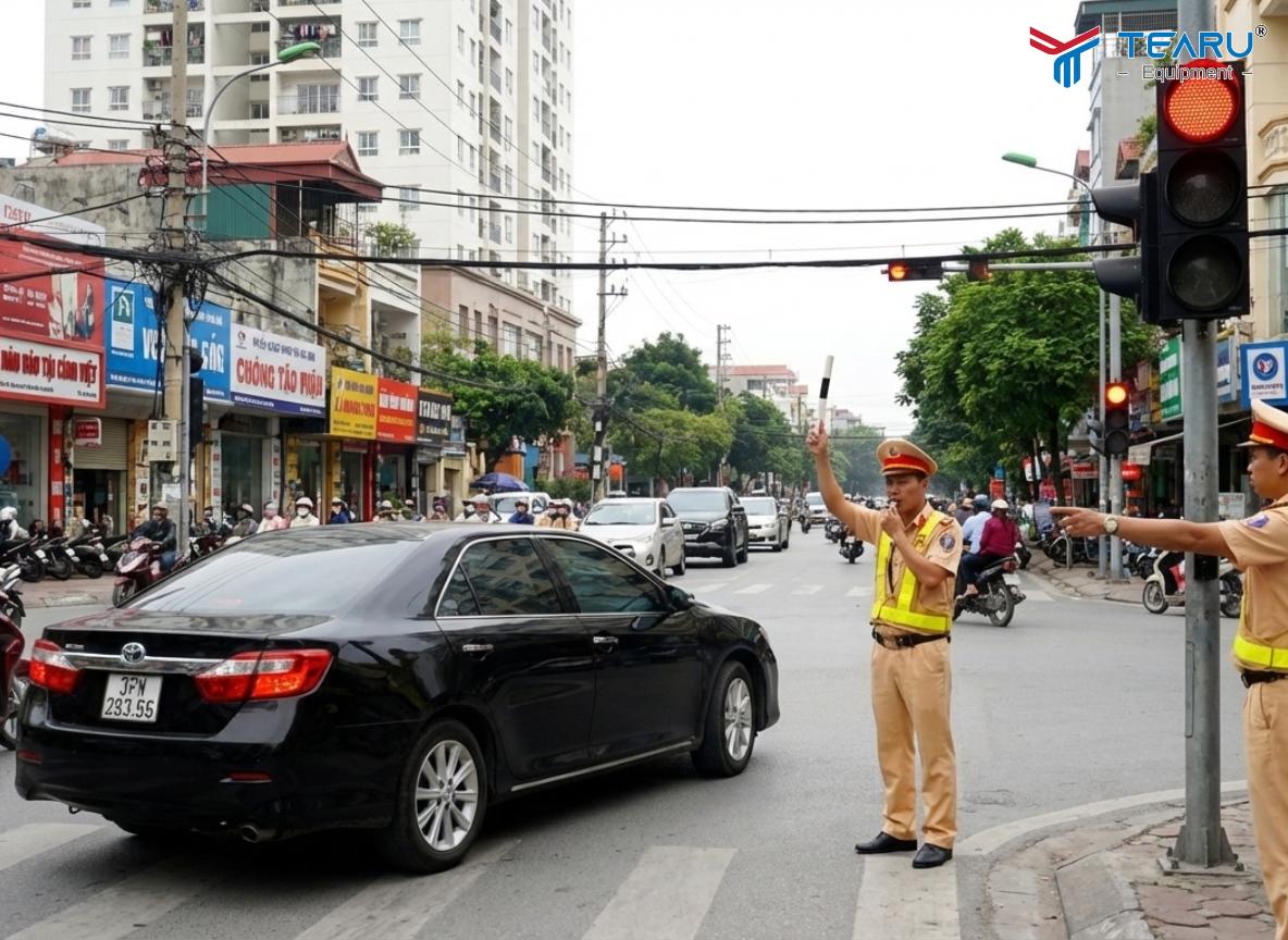 Ô tô vượt đèn đỏ có thể bị phạt 18–20 triệu đồng