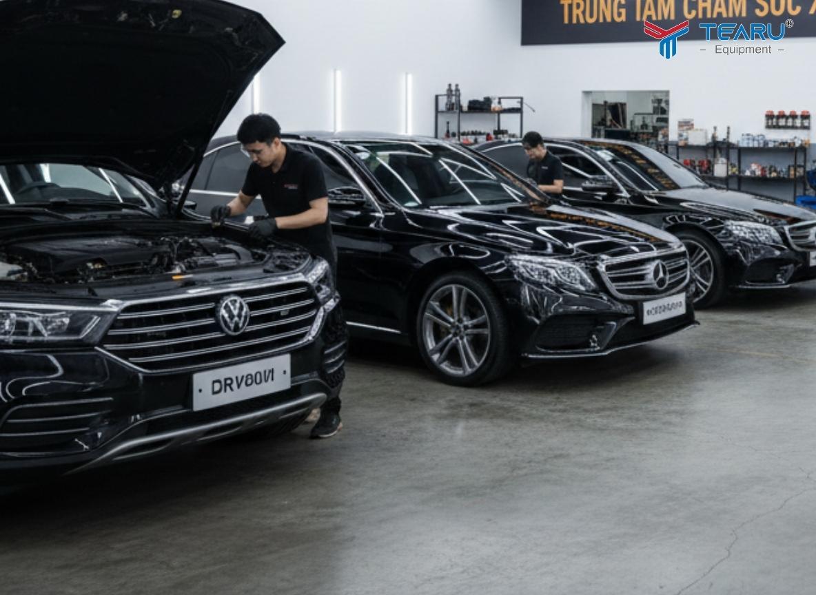 Mức giá dịch vụ chăm sóc xe ô tô hợp lý dựa trên hóa chất sử dụng và tay nghề kỹ thuật viên