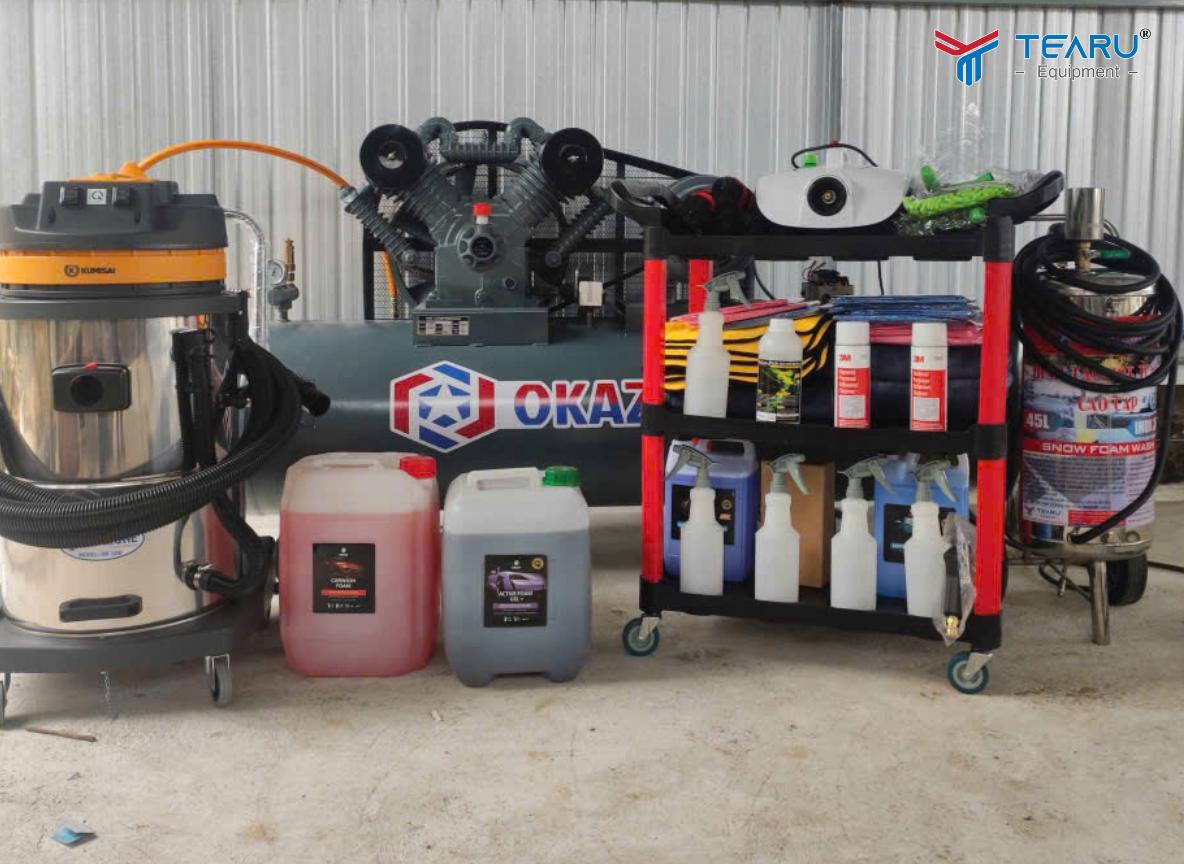 Công ty Tearu không chỉ cung cấp thiết bị mà còn lắp đặt và hướng dẫn vận hành mô hình rửa xe tự phục vụ