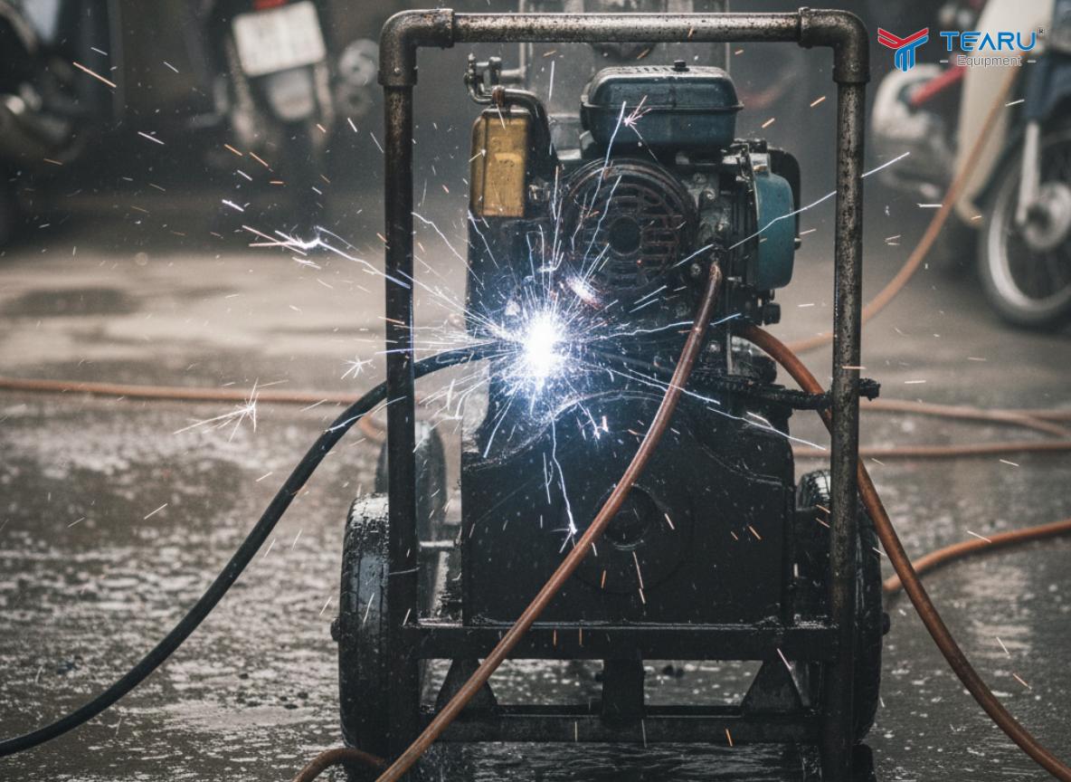 Nguy Cơ Điện Giật Khi Sử Dụng Máy Rửa Xe Tự Chế – Đừng Chủ Quan