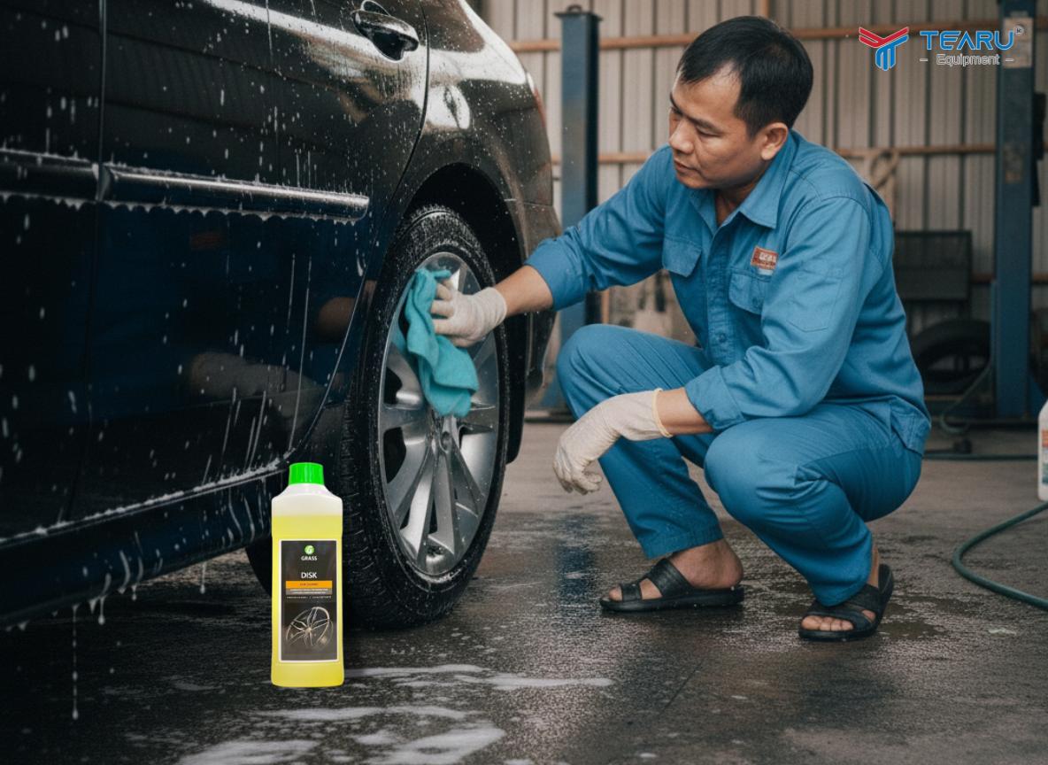 Cần dùng khăn mềm lau khô tránh để đọng nước