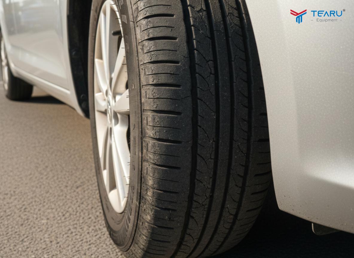 Tác Hại Khi Đỗ Xe Ô Tô Dưới Trời Nắng Lâu Ngày Khiến Xe Nhanh Xuống Cấp 3 Các chi tiết cao su như lốp xe bị lão hoá do đỗ dưới trời nắng trong thời gian dài