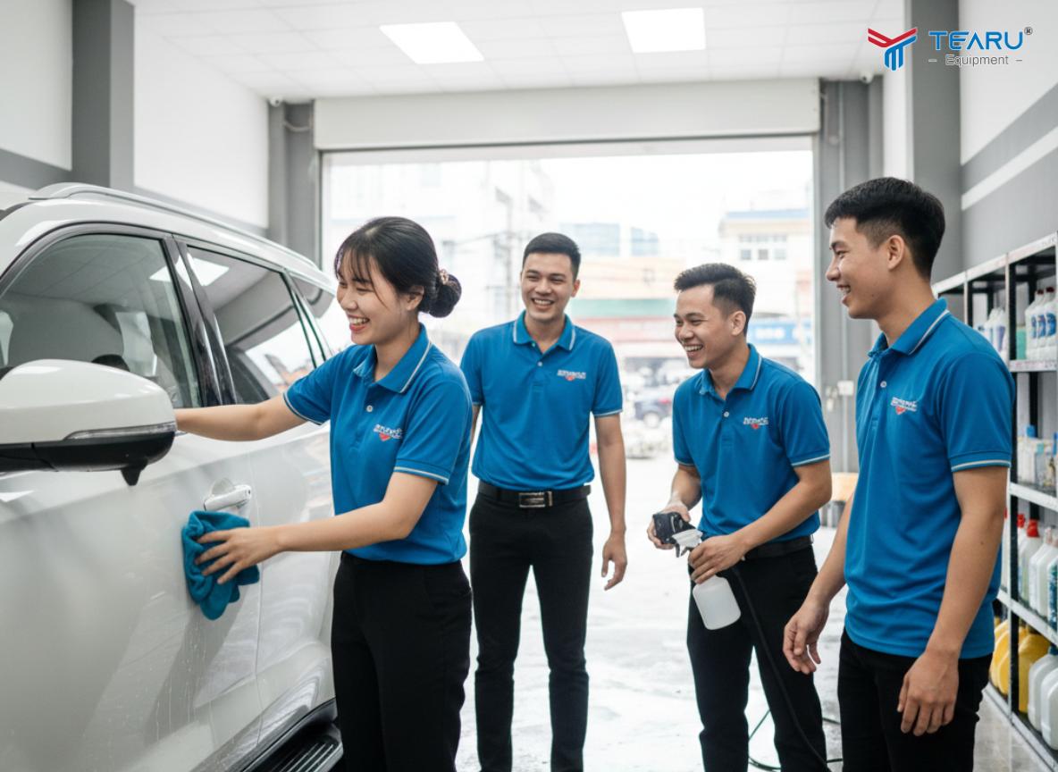 Học nghề rửa và chăm sóc xe ô tô nếu bạn muốn làm việc ổn định lâu dài